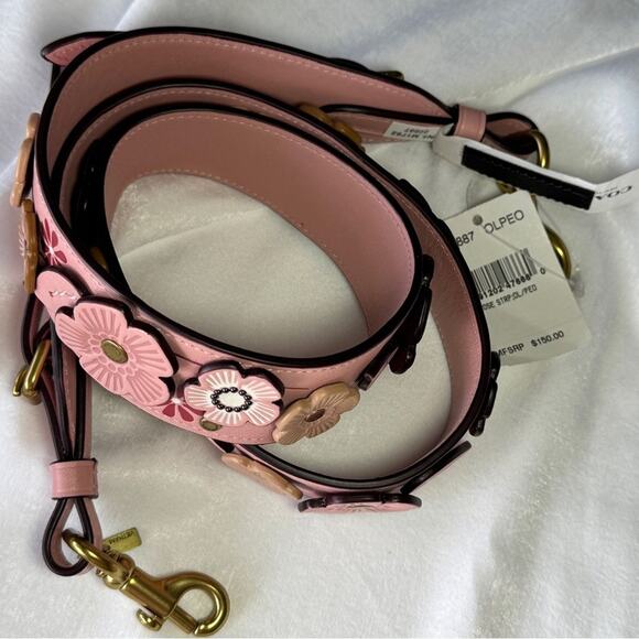 Coach Novelty Tea Rose Bag Replacement Strap Pink - Picture 2 of 6